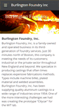 Mobile Screenshot of burlingtonfoundryinc.com
