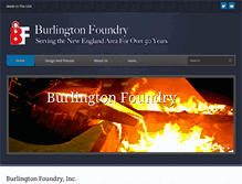 Tablet Screenshot of burlingtonfoundryinc.com